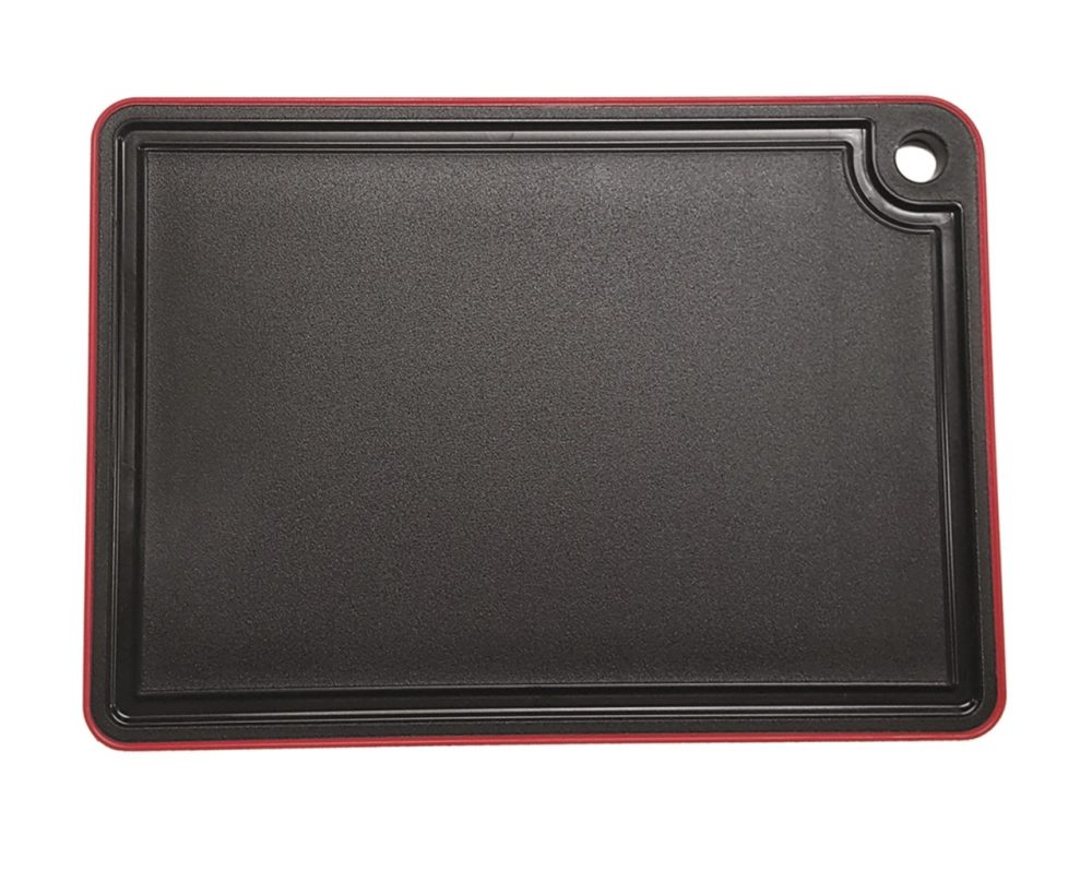 Schneidebrett Mimmi klein 27x19x0.9cm Antirutsch Rand rot