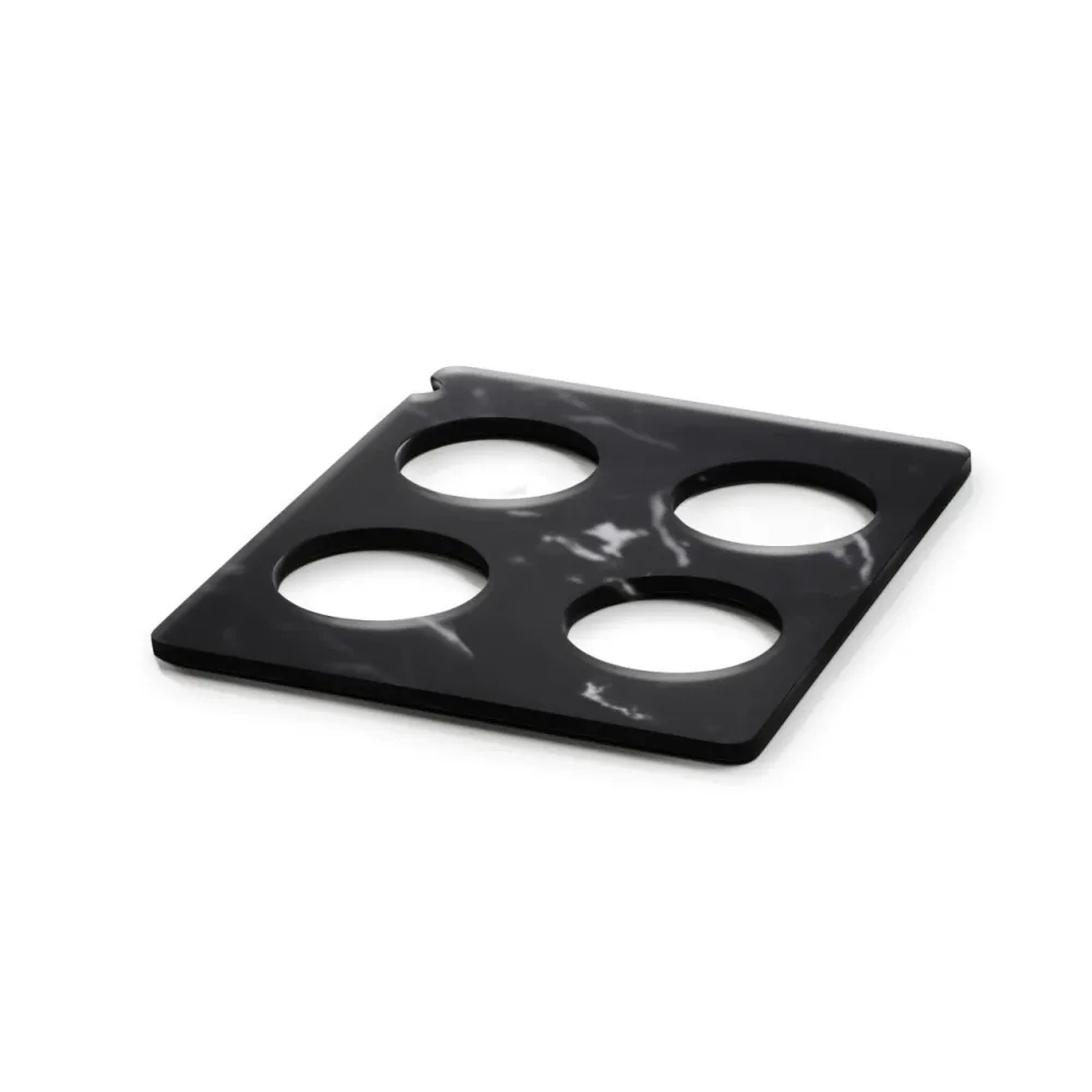 En Scene Platte GN 1/2 für 4 Karaffen Nacryl schwarz marmor