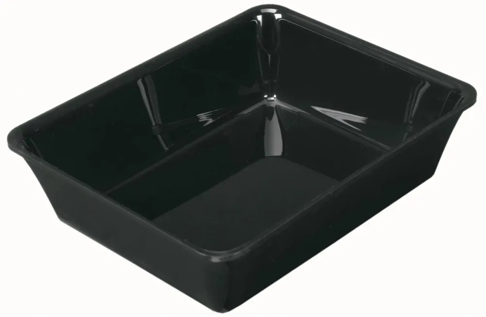 Rechteckige Schale GN1/2 26.5x32.5x8cm schwarz
