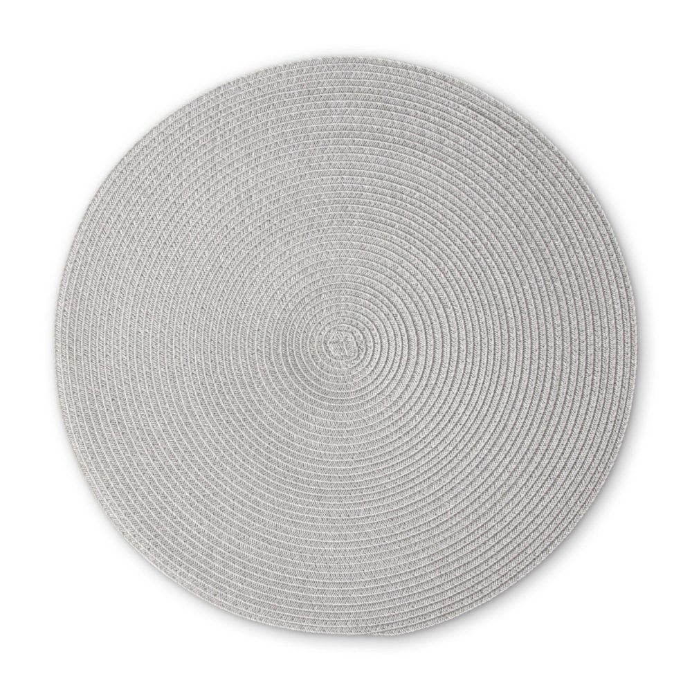 CONTINENTA - Rundes Tischset, 38CM RUND, Hellgrau