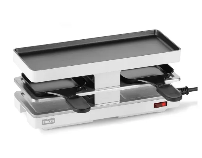Stöckli Twinboard White Raclettegrill – Raclette Ofen/Raclette Grill – weiss