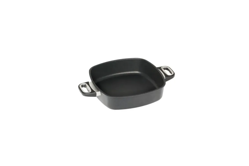Eck-Pfanne 28x28cm, H7cm mit Griffen