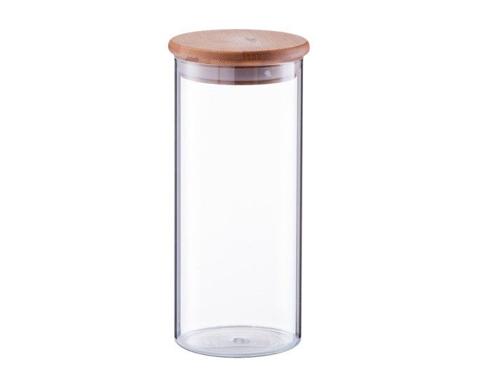Zeller Vorratsglas mit Bambusdeckel 1400ml
