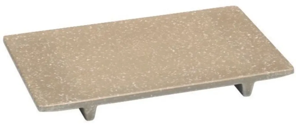 Servierbrett beige 21x12cm H2.5cm