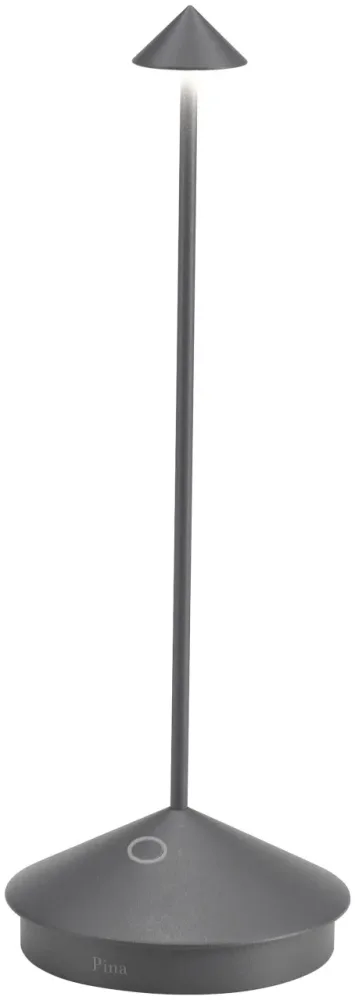 Pina Tischlampe 10.5x29cm dunkelgrau