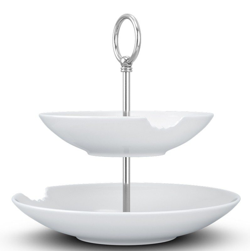 58products - Fiftyeight Products Etagere Food-Tempel 2 Stufig Durchmesser 18 - 24 cm