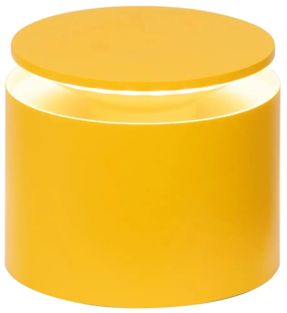 Push-Up Tischlampe D12x8.3cm gelb