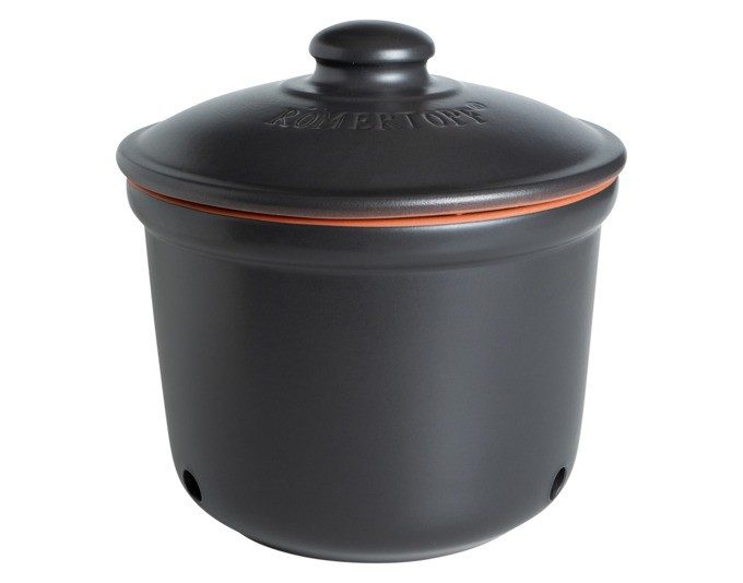Römertopf - Zwiebeltopf, 22cm, Black