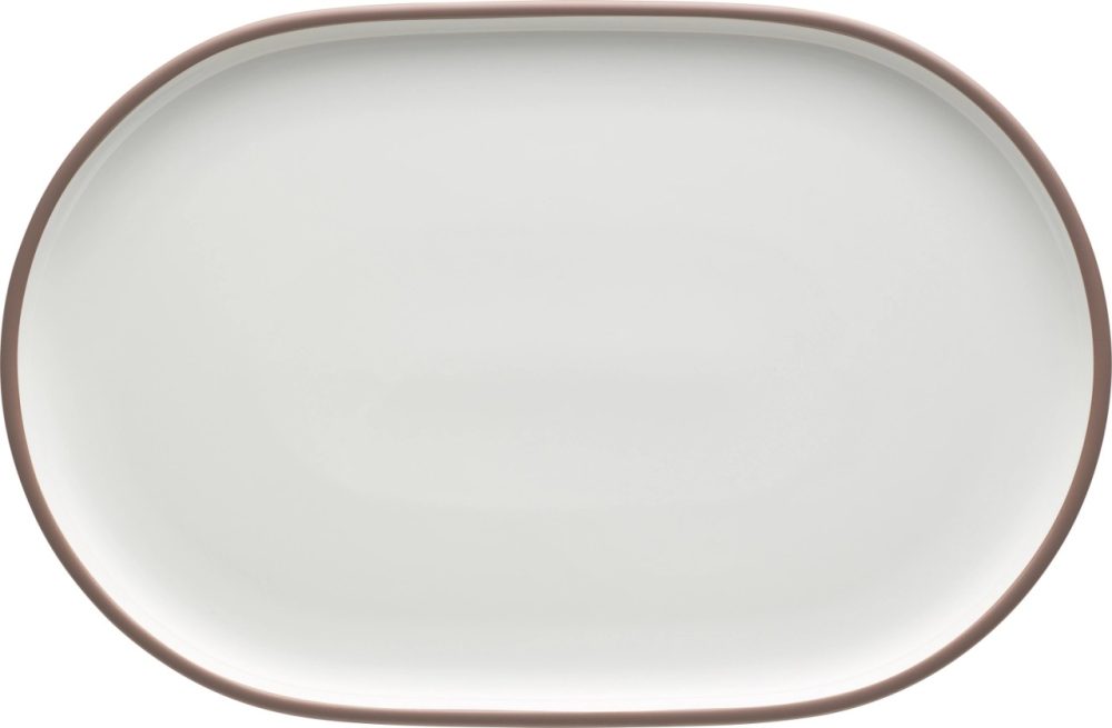 Shiro Rim Platte coupe oval 36x23cm
