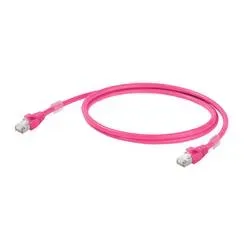 Weidmüller 1201270050 RJ45 Patchkabel CAT 6a S/FTP 5.00 m Magenta UL-zertifiziert 1 St.