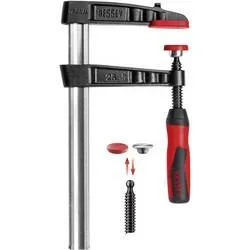 Temperguss-Schraubzwinge TG-2K Spann-W.200mm A.100mm 2K-Griff 27x7mm BESSEY