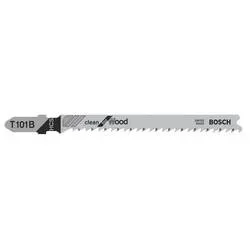 Bosch Accessories 2608630030 Stichsägeblatt T 101 B Clean for Wood, 5er-Pack 5 St.