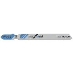 Bosch Accessories 2608631012 Stichsägeblatt T 118 G Basic for Metal, 5er-Pack 5 St.
