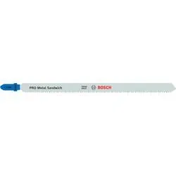Bosch Accessories 2608636335 Stichsägeblatt T 718 BF Metal-Sandwich, 3er-Pack 3 St.