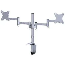 Neomounts Monitor-Tischhalterung FPMA-D1330DSILVER 2 Display(s) 25,4 cm (10) - 68,6 cm (27) Silber Höhenverstellbar,