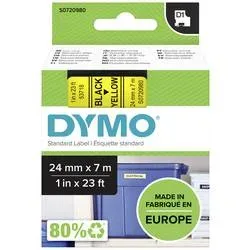DYMO Schriftband D1 schwarz/gelb S0720980 24mm/7m