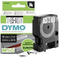 DYMO Schriftband D1 schwarz/weiss S0720830 19mm/7m