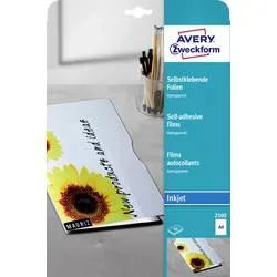 AVERY ZWECKFORM Ink-Jet Folien A4 2500Z 0,17mm,selbstklebend 10 Blatt