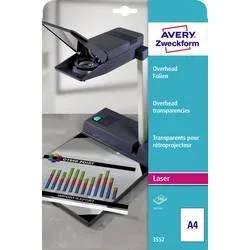 AVERY ZWECKFORM Laser Film 0.1mm A4 3552 100 Blatt