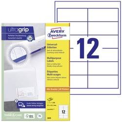 AVERY ZWECKFORM Universal-Etiketten 97x42.3mm 3659 weiss 1200 Stk./100 Blatt