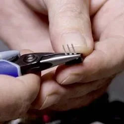 Knipex 34 22 130 Elektronik- u. Feinmechanik Flachrundzange Gerade Chrom-Vanadium Kugellagerstahl 135 mm