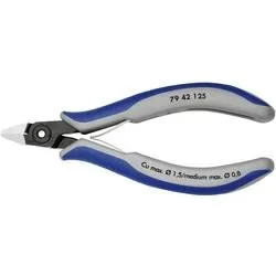 Knipex 79 42 125 Elektronik- u. Feinmechanik Seitenschneider ohne Facette 125 mm