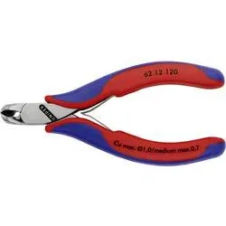 Knipex 62 12 120 Elektronik- u. Feinmechanik Schrägschneider ohne Facette 120 mm