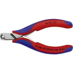 Knipex 64 02 115 Elektronik- u. Feinmechanik Vornschneider mit Facette 115 mm