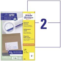 AVERY ZWECKFORM Etiketten 210x148mm 3655 weiss 200 Stk./100 Blatt