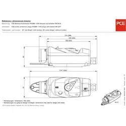 PCE 540251601 CEE Motorschutzstecker 32 A 5polig 400 V 1 St.