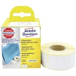Avery-Zweckform Etiketten Rolle Kompatibel ersetzt DYMO 99017, S0722460 50 x 12 mm Papier Weiß 220 St. Permanent haftend