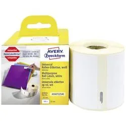 Avery-Zweckform Etiketten Rolle Kompatibel ersetzt DYMO, Seiko 11354, S0722540 57 x 32 mm Papier Weiß 500 St.