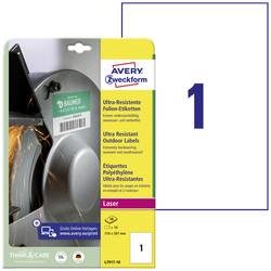 AVERY ZWECKFORM Etiketten 210x297mm L7917-10 weiss ultra-resistant