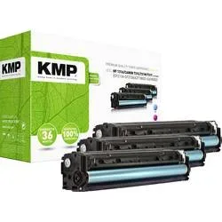 Kompatible KMP HP 131A Tonerkartusche U0SL1AM Cyan, Magenta, Gelb Multipack 3 Stück