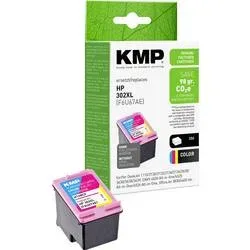 KMP Kompatibel HP 302XL Tintenpatrone F6U67AE Cyan, Magenta, Gelb
