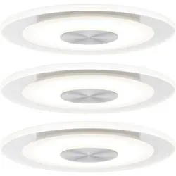 Paulmann 92907 Whirl LED-Einbauleuchte 3er Set LED LED fest eingebaut 4.9 W Aluminium (gebürstet), Satin
