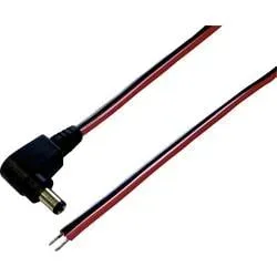 TRU COMPONENTS 1582268 Niedervolt-Anschlusskabel Niedervolt-Stecker - offene Kabelenden 5.5 mm 2.5 mm 2.5 mm 2.00 m 1