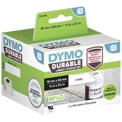 Dymo - LabelWriter Hochleistungs-Rollenetiketten, 64 mm x 19 mm, permanent, Weiss, One Size