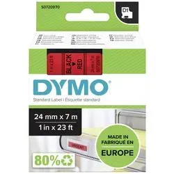 Etiketten DYMO D1 S0720970 Bandfarbe: Rot Schriftfarbe:Schwarz 24 mm 7 m