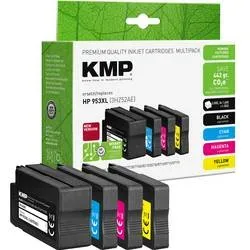 KMP Kompatibel HP 953XL Tintenpatrone 3HZ52AE Schwarz, Cyan, Magenta, Gelb Multipack 4 Stück