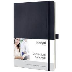 Sigel Notizbuch CONCEPTUM® CO308 Dot-Lineatur (punktkariert) Schwarz Anzahl der Blätter: 97 DIN A4