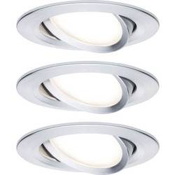 Paulmann 93487 Nova Einbauleuchte 3er Set LED LED 18 W Aluminium (gedreht)