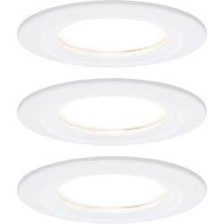 Paulmann Nova Bad-Einbauleuchte 3er Set LED LED 18 W IP44 Weiß (matt)