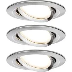 Paulmann 93447 Nova Einbauleuchte 3er Set LED LED 18 W Eisen (gebürstet)