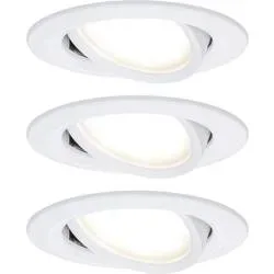 Paulmann 93485 Nova Einbauleuchte 3er Set LED LED 18 W Weiß (matt)