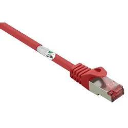 Renkforce RF-5136974 RJ45 Patchkabel CAT 6 S/FTP 1.00 m Rot mit Rastnasenschutz, vergoldete Steckkontakte, Flammwidrig 1