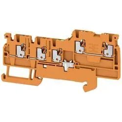 Weidmüller 2579640000 Durchgangsreihenklemme 3.50 mm Push-In-Klemme Orange 100 St.