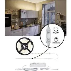 Paulmann SimpLED 78957 LED-Streifen-Komplettset mit Stecker 24 V 5 m Warmweiß Piece 1 St.