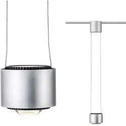 Paulmann Urail Pendel Aldan Hochvolt-Schienensystem-Leuchte URail LED Chrom (matt), Schwarz