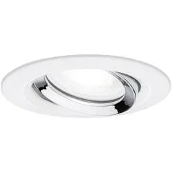 Paulmann Nova Plus Bad-Einbauleuchte LED GU10 6 W IP65 Weiß (matt), Chrom